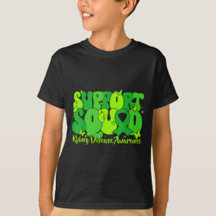 Green ribbon support squad kidney disease awarenes T-Shirt