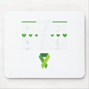 Green Ribbon Warrior & Supporters - Mental Hea Mouse Pad