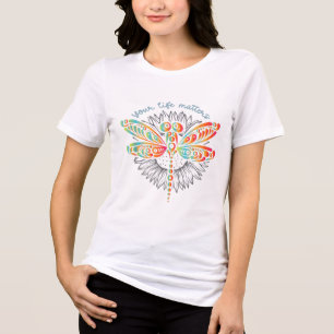 Green Ribbon Warrior & Supporters - Mental Hea Tri-Blend Shirt