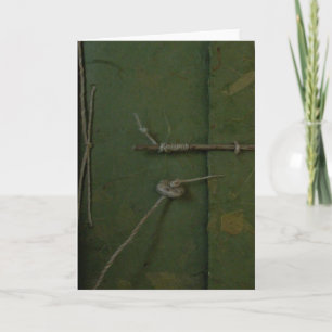Green Rice Paper Card
