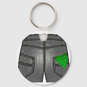 Green Right Hanky Keychain
