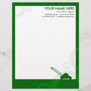 green rings mowing letterhead