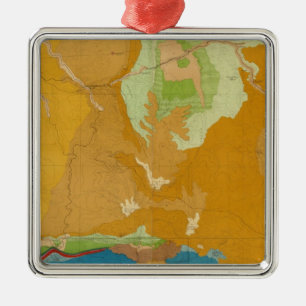Green River Basin Geological Metal Ornament