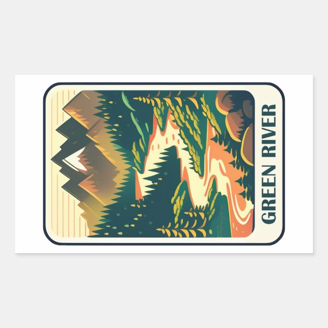 Green River Utah Colours Sticker (Front)