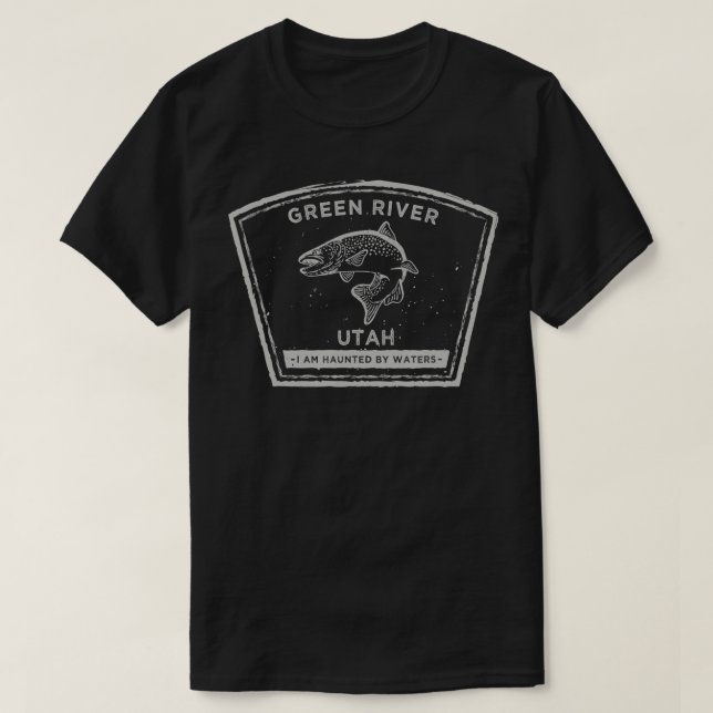 Green River Utah Fly Fishing  T-Shirt (Design Front)
