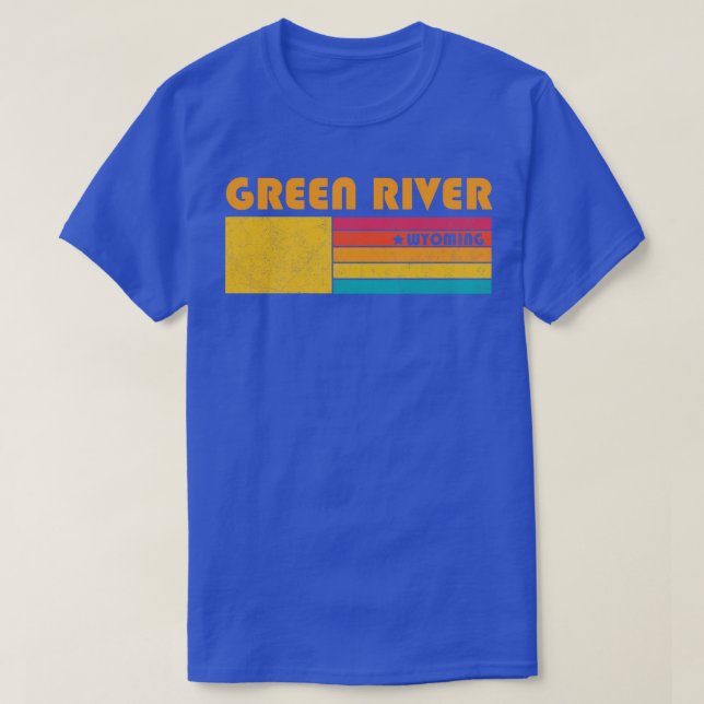 Green River Wyoming Vintage Distressed Souvenir T-Shirt (Design Front)