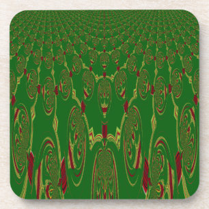 Green Robots Coaster