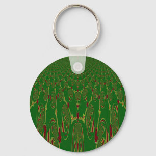 Green Robots Keychain