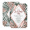 Green Rose Gold Tropical Palm Tree Bachelorette