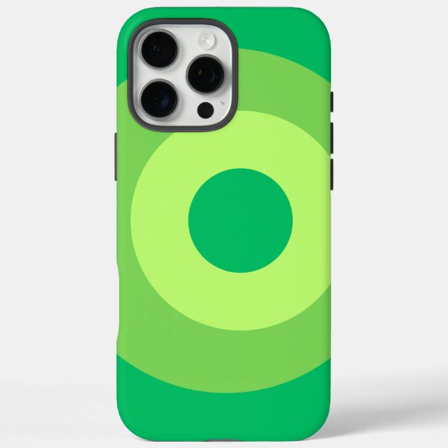 Green Round Apple iPhone 16 Pro Max Case (Back)