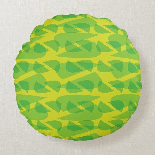 Green Round Pillow (Front)