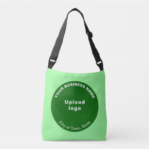 Green Round Shape Business Brand on Crossbody Bag