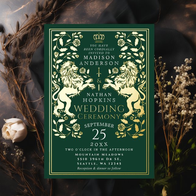 Green Royal Lion Medieval Wedding  (Creator Uploaded)