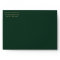 Green Royal Medieval Gold Sword Wedding Envelope