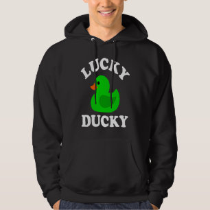 Green Rubber Duck Lucky Ducky Quack St Patricks D Hoodie