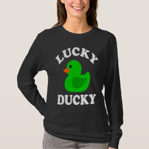 Green Rubber Duck Lucky Ducky Quack St Patricks D T-Shirt