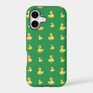 Green rubber duck pattern