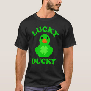 Green Rubber Duck Quack Four Leaf C Lucky Ducky  1 T-Shirt
