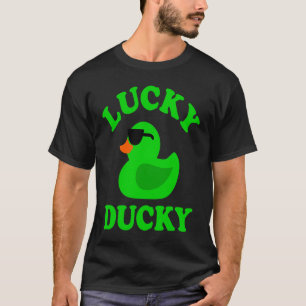 Green Rubber Duck Sunglasses Lucky Ducky Quack  Du T-Shirt