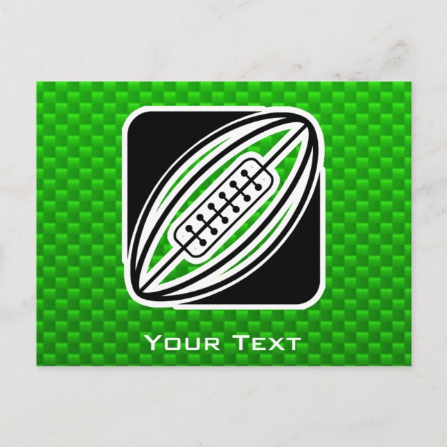 Green Rugby Postcard (Front)