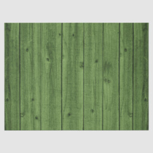 Green Rustic Beautiful Wood Texture Tissue Paper