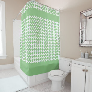 Green Sage and white Modern Sharp Waves
