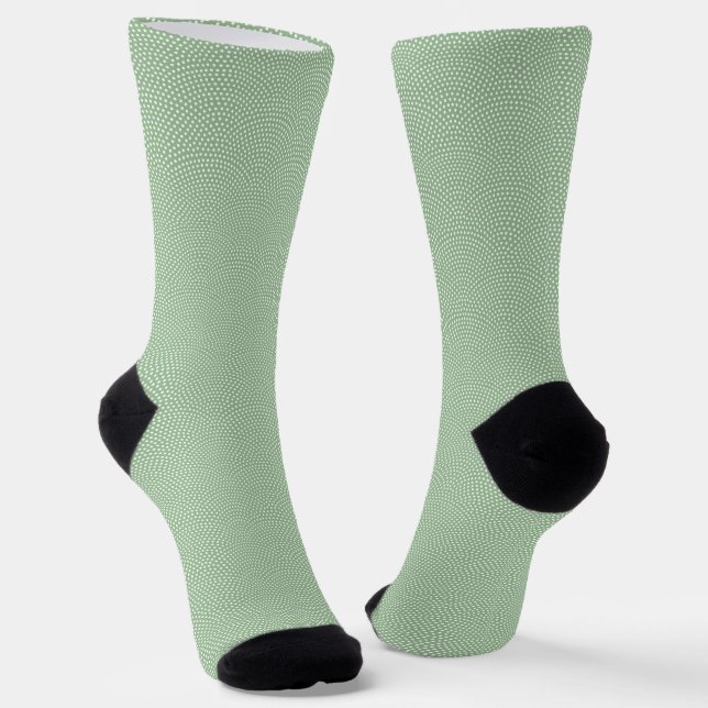 Green Same Komon Socks (Angled)