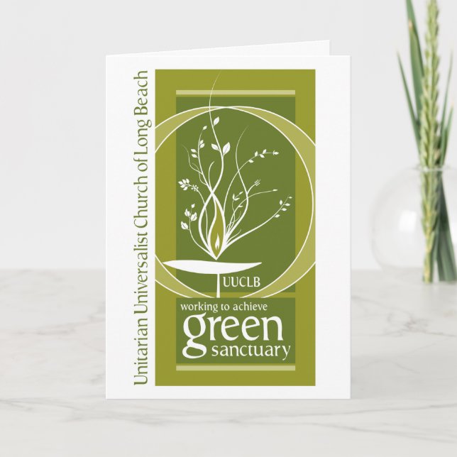 Green Sanctuary Greeting Cards (Front)