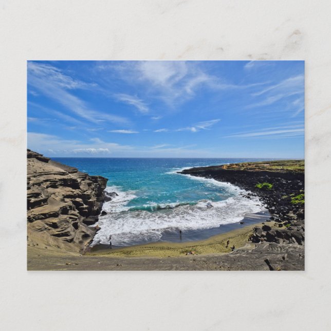 Green Sand Beach - Big Island, Hawaii - Postcard (Front)
