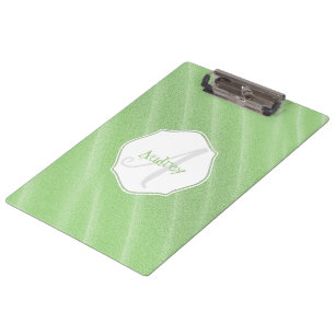 Green Sand Ripples Personalized Clipboard