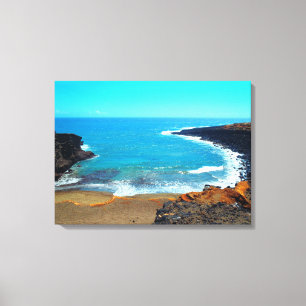 Green Sands Beach grande île Hawaii toile imprimé