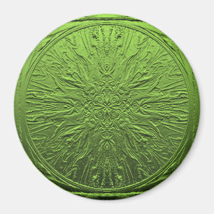 Green  Satin flower..... Magnet