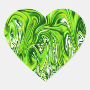 Green Satin & Glitz Envelope Seals or Stickers