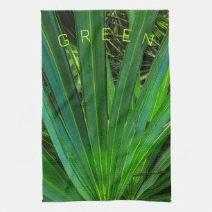 GREEN Saw Palmetto Kitchen Towels
