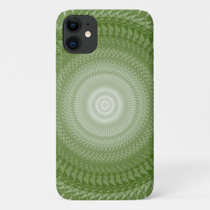 Green Saws Mandala in tribals iPhone 11 Case
