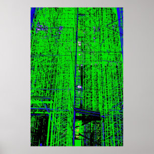 Green Scaffolding Poster