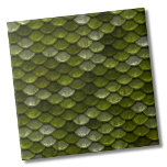 Green Scale Pattern Tile<br><div class="desc">This metallic scale pattern has a mix of a bunch of shades of lime green and olive green. Very different and fashionable! Whether you want it to look like mermaid scales, dragon scales, or fish scales, or want a nod to a nautical vibe without being too literal, this tile is...</div>