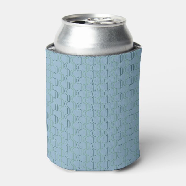Green Scallops Can Cooler (Can Front)