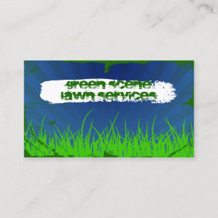 green scene grunge business card