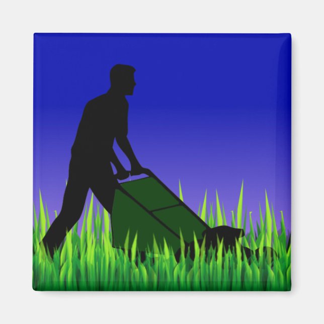 green scene lawn care magnet (Front)
