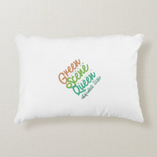Green scene queen  accent pillow