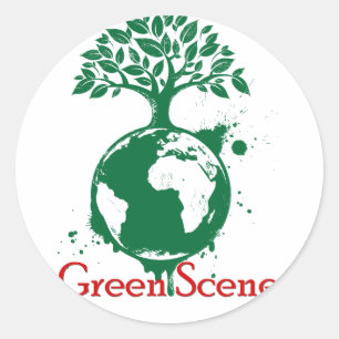 Green Scene Sticker