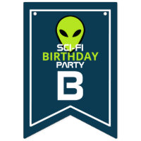Green Sci-fi Alien, Birthday