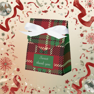 green scottish country wedding favor box