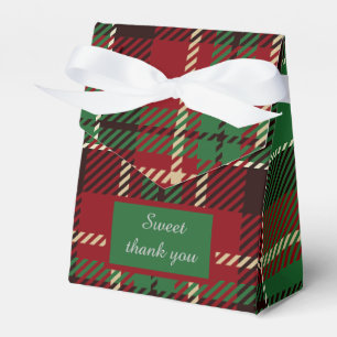 green scottish country wedding favor box