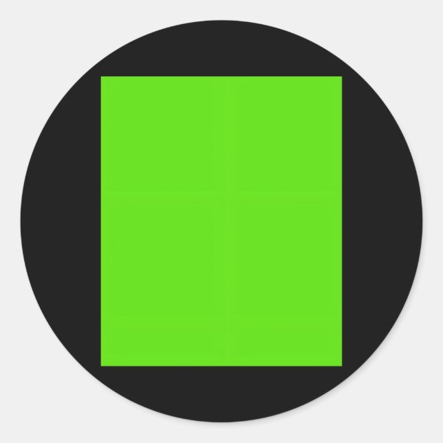 Green Screen Projection Chroma Key Photo Video Str Classic Round Sticker (Front)