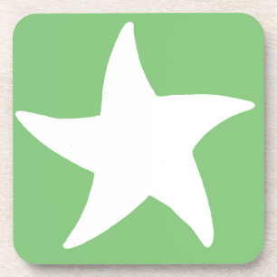 Green Sea Star Beverage Coaster