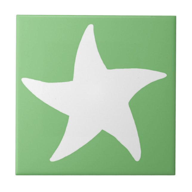 Green Sea Star Tile (Front)