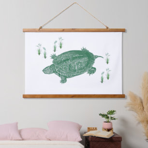 Green Sea Turtle Hanging Tapestry