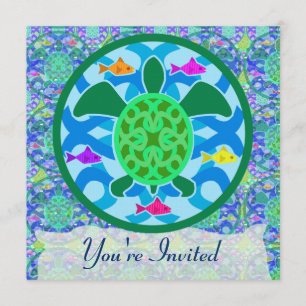 Green Sea Turtle Invitations